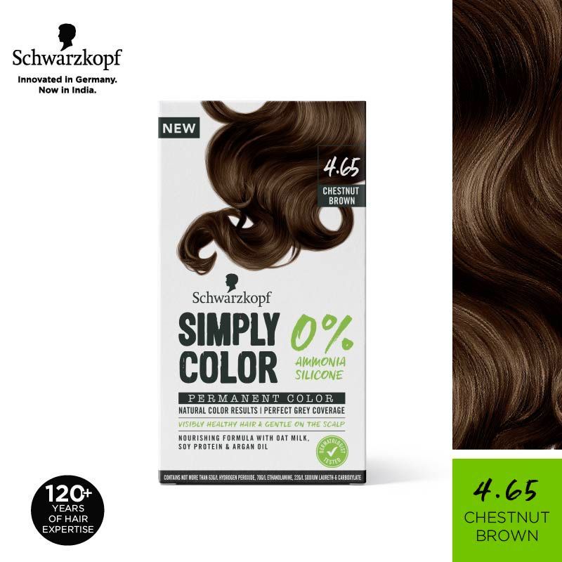 Schwarzkopf Simply Color Permanent Hair Colour - 4.65 Chestnut Brown