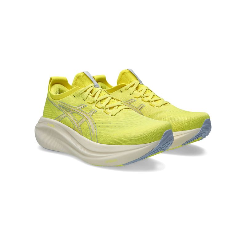 ASICS GEL-NIMBUS 27 Men Yellow Running Shoes (UK 9)