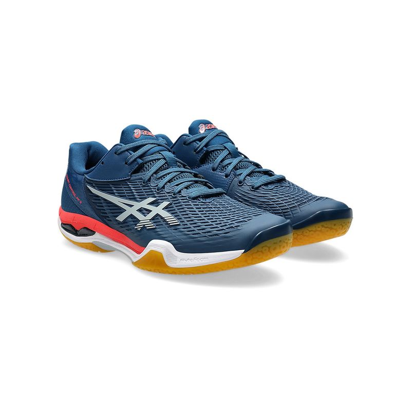 ASICS COURT CONTROL FF 3 Men Mako Blue Indoor Badminton Shoes (UK 8)