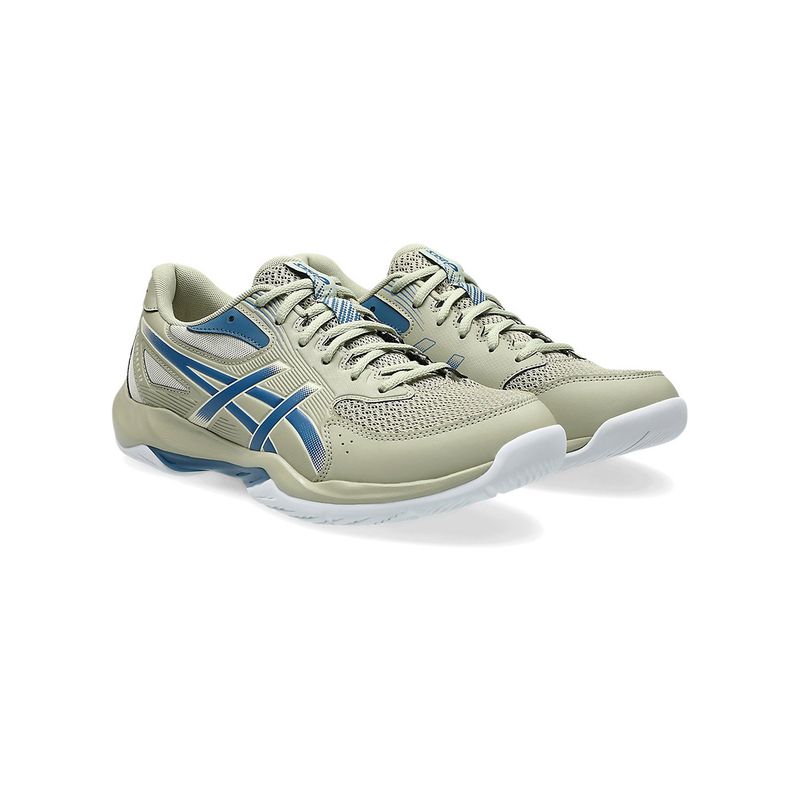 ASICS GEL-ROCKET 12 Men Khaki Indoor Badminton Shoes (UK 6)