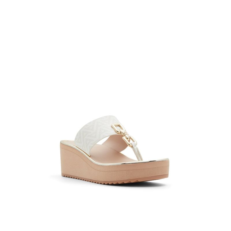 Aldo MAESLLAN-IN110 Other White Synthetic Eva Wedges Heels (UK 5)