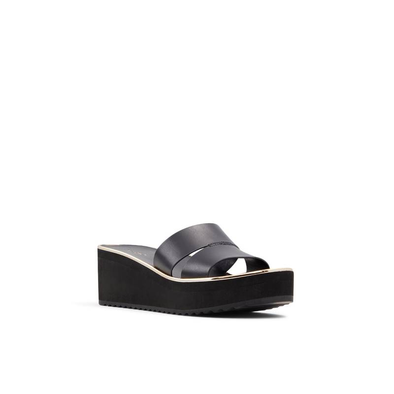 Aldo OCIGOVETH-IN001 Black Synthetic Eva Wedges Heels (UK 8)