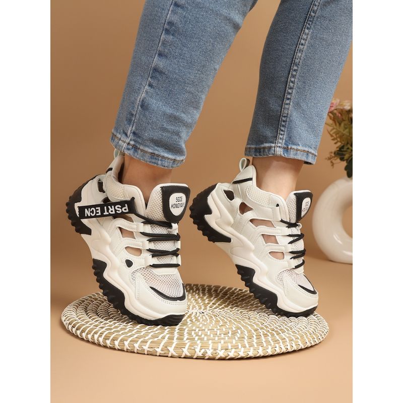 Truffle Collection Black Solid Casual Sneakers (UK 3)