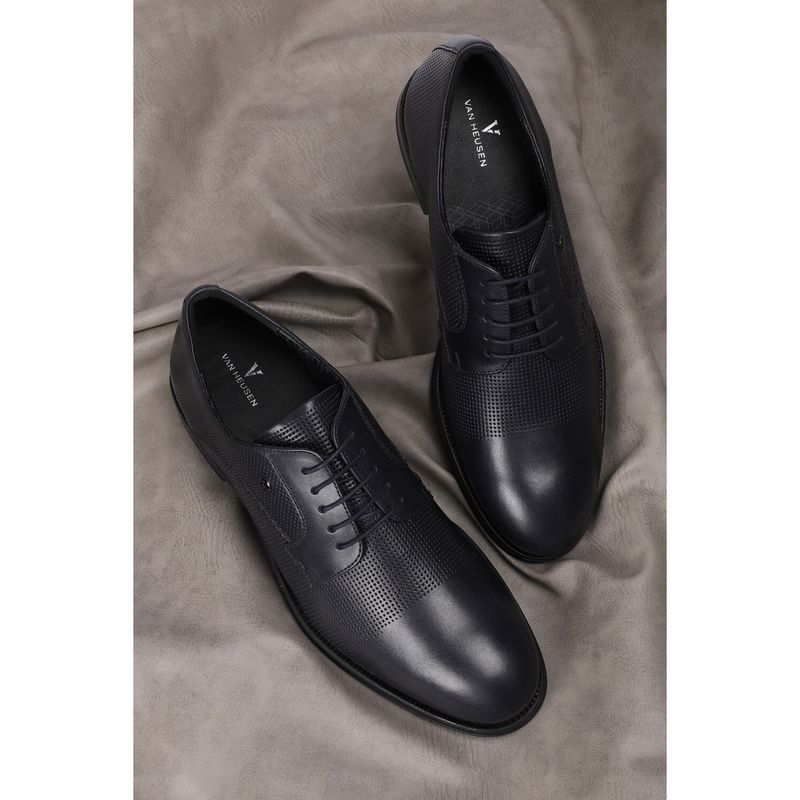 Van Heusen Men Black Lace Up Derbies (UK 8)