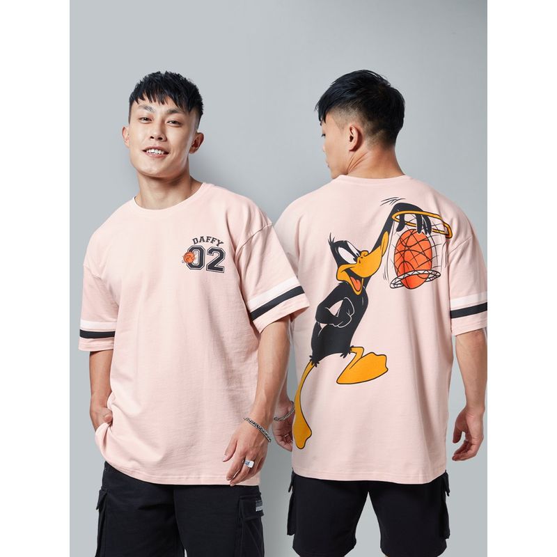 The Souled Store Official Looney Tunes: Daffy in Space Jam Men Oversized T-Shirt (M)