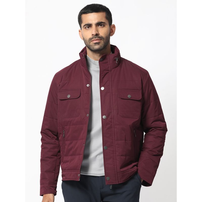 Rare Rabbit Ambr Dark Maroon Jacket (S)