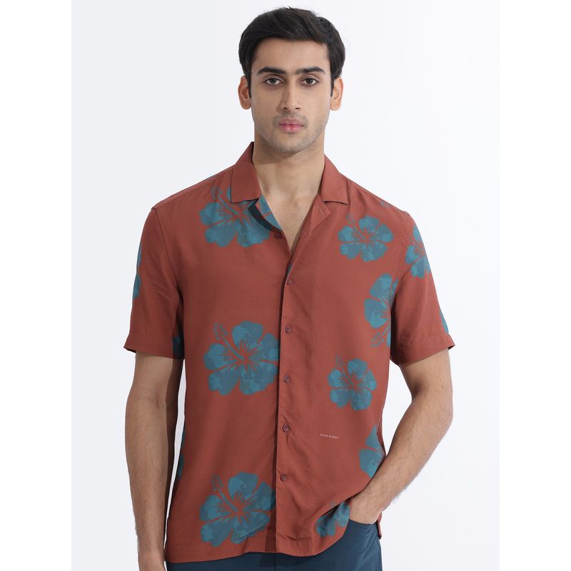 Rare Rabbit Bronze Primary Brown Shirt (XS)