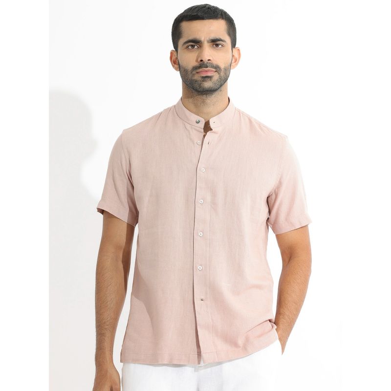 Rare Rabbit Lune Ss Dusky Pink Shirt (XS)