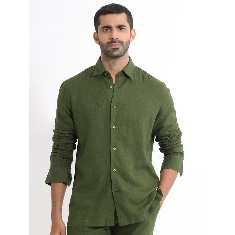 Rare Rabbit Lunet Primary Olive Shirt (M)