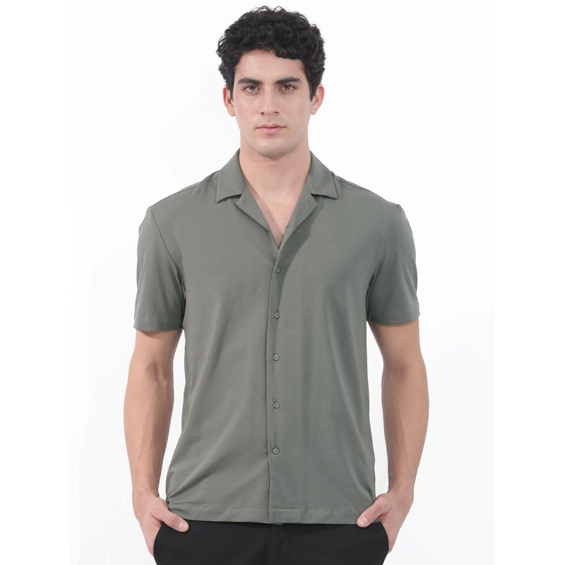 Rare Rabbit Nick Dark Green Shirt (2XL)