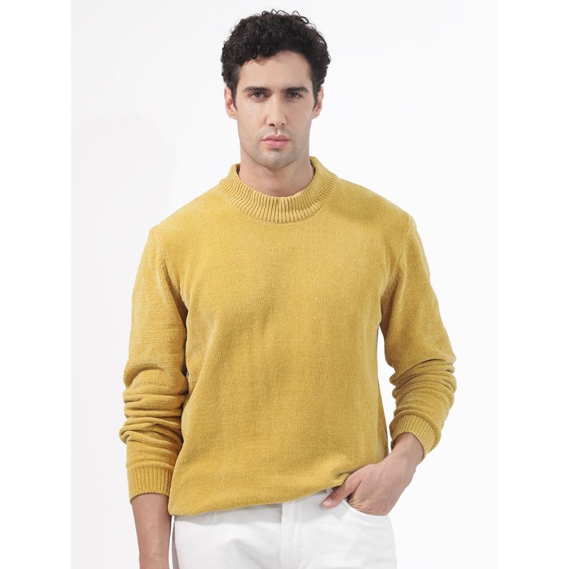 Rare Rabbit Chenee Primary Mustard Sweater (S)