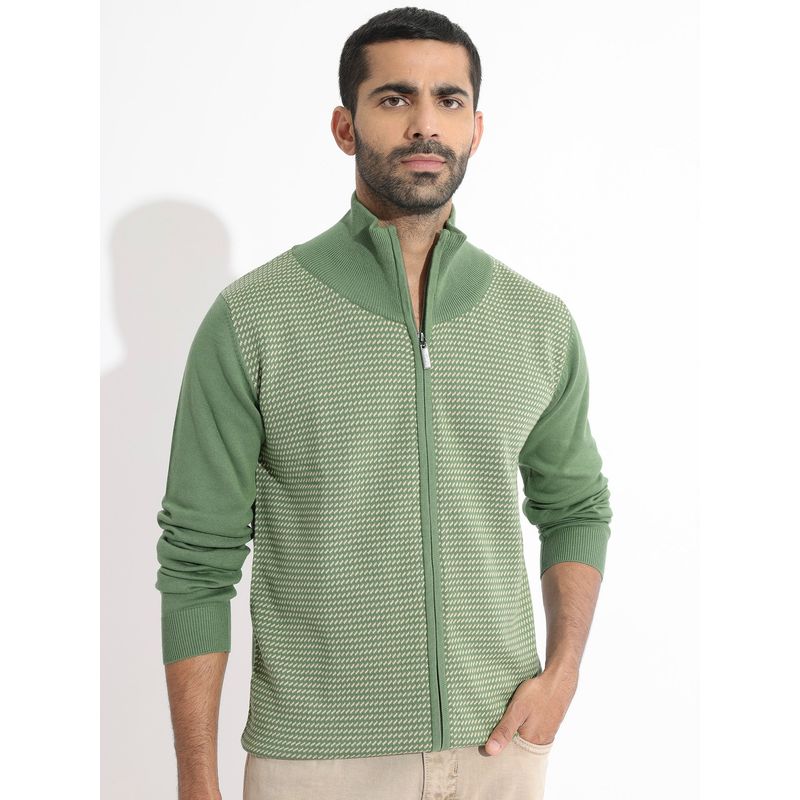 Rare Rabbit Heritage Primary Green Sweater (M)