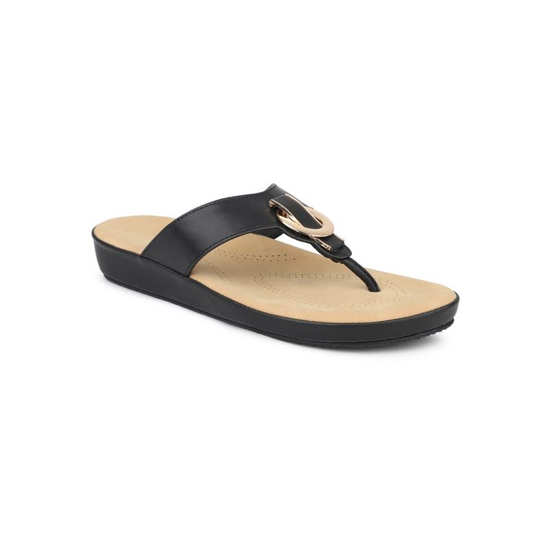 Buy Inc.5 Women Black Casual Comfort Sandals Online