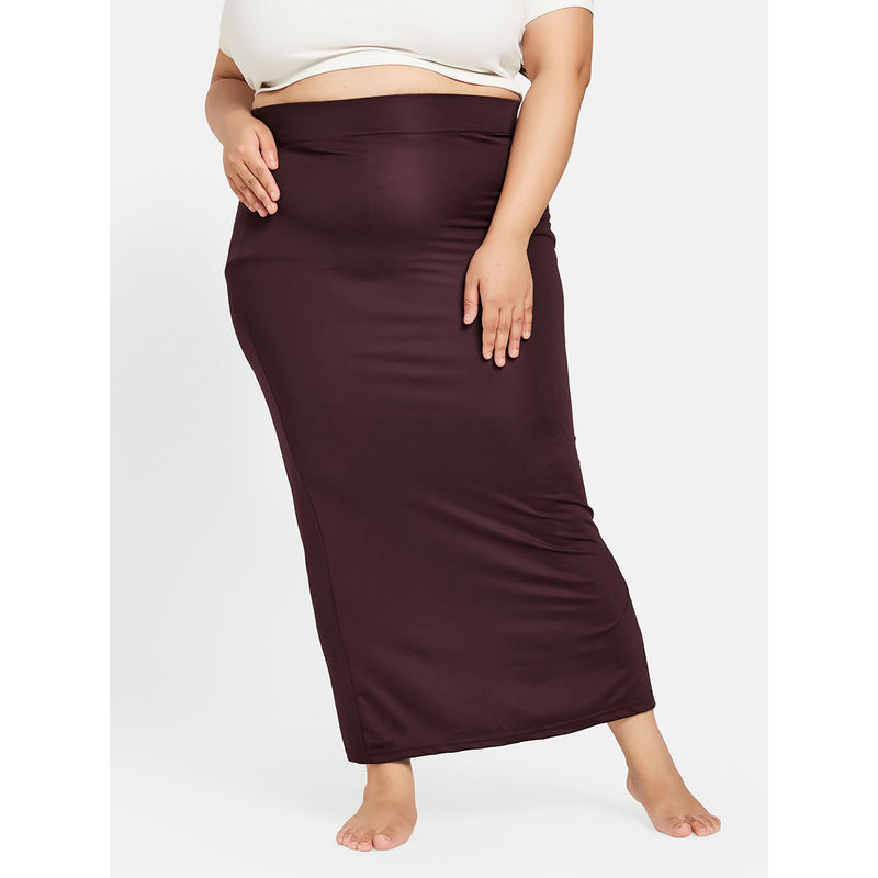 Secrets By ZeroKaata Women Plus Size Solid Seamless Saree Petticoat (3XL)