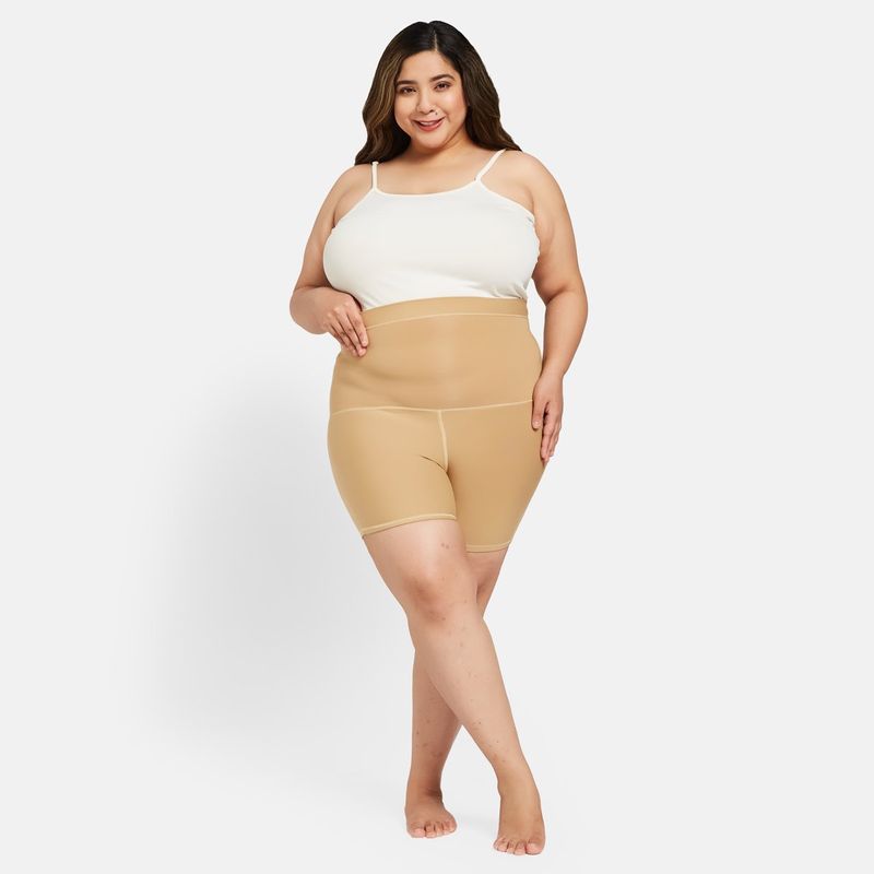 Secrets By ZeroKaata Plus Size Women Skin-Colored High-Waist Tummy Shapewear (2XL)