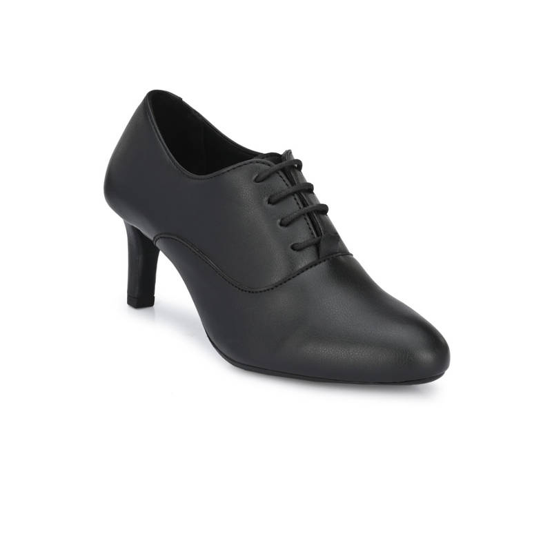 Delize Black Solid Womens Derby Pumps (EURO 41)