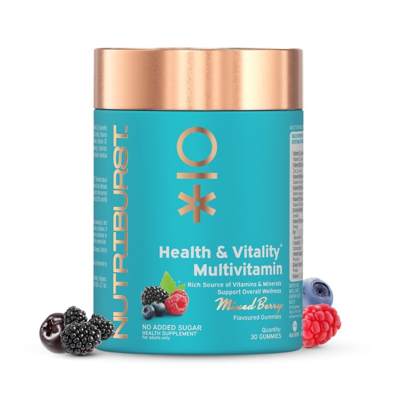 NutriburstHealth&amp;VitalityMultivitaminsGummies-MixedBerry