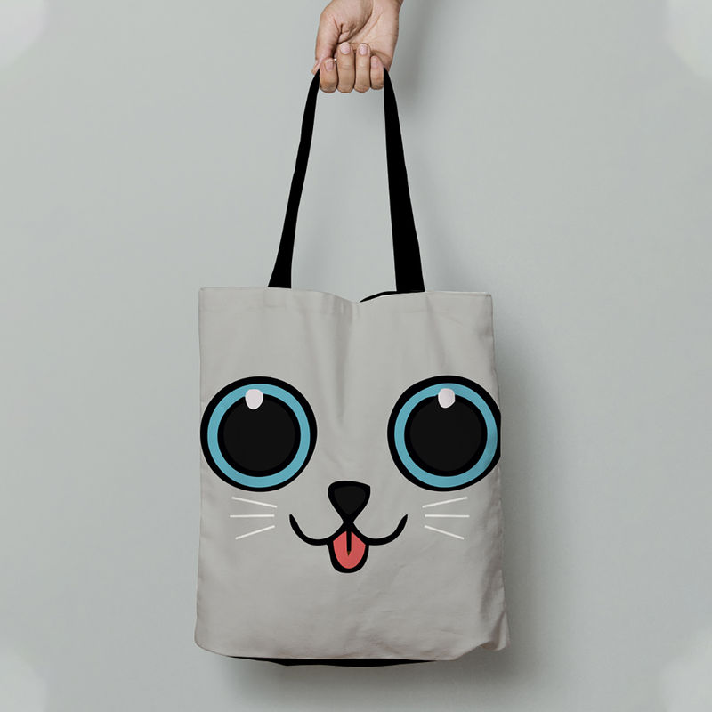 Buy Crazy Corner Cute Cat Tote Bag Online