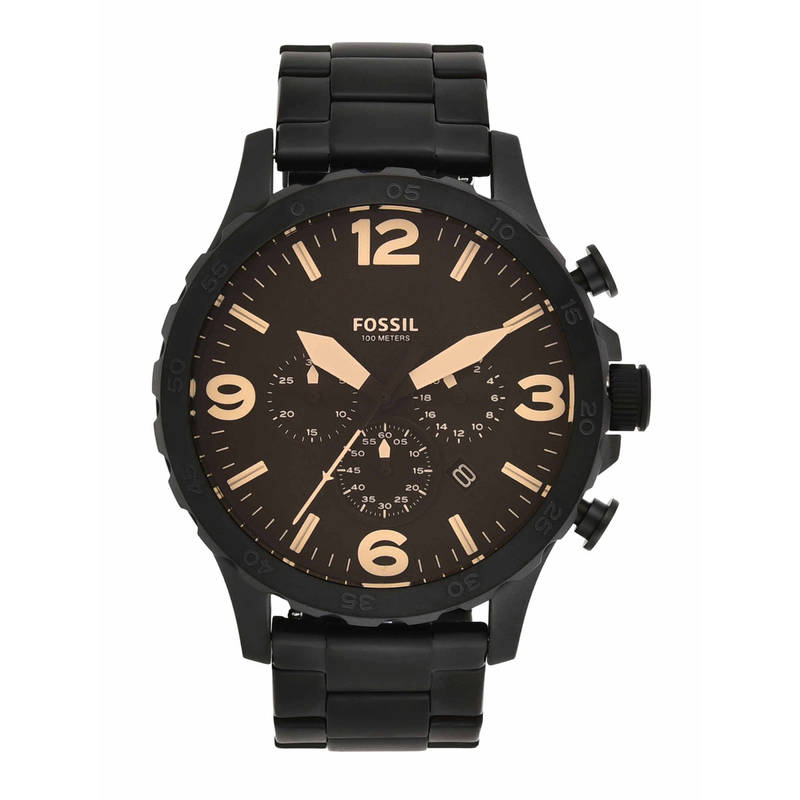 Jr1356 Buy Fossil Nate Black Watch Jr1356 For Men Online