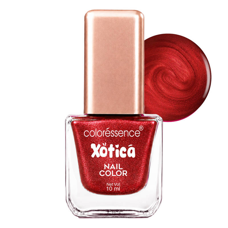 Coloressence Xotica Nail Paint - Red Sparkle