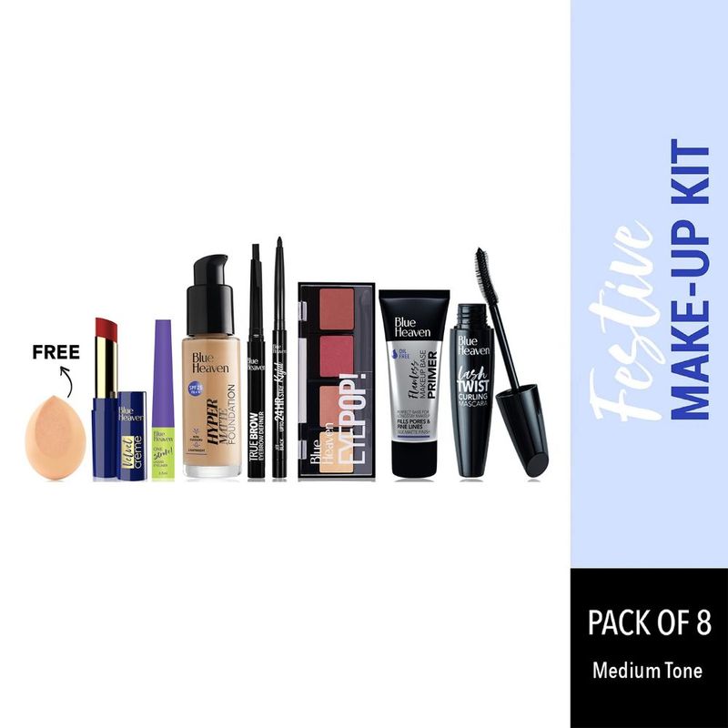 Blue Heaven Festive Makeup Kit - Medium Tone