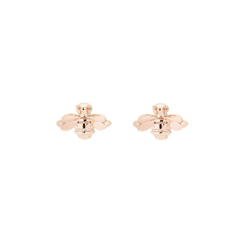 Ted Baker Beelii Orecchini A Doppia Ape – Placcati Oro, Gioielli Ispirati Alla Natura, Regalo Per Donna