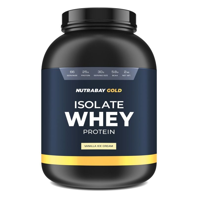 Nutrabay Gold 100% Whey Protein Isolate - Vanilla Ice Cream