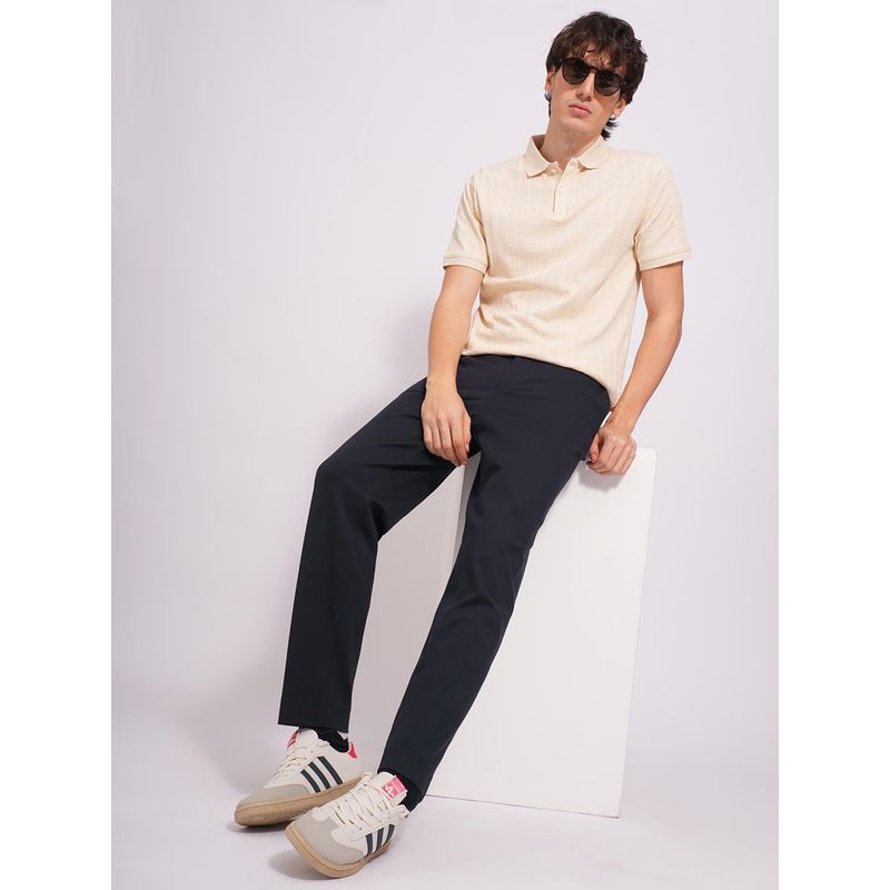 Selected Navy Blue Nylon Blend Tailored Trouser (52)