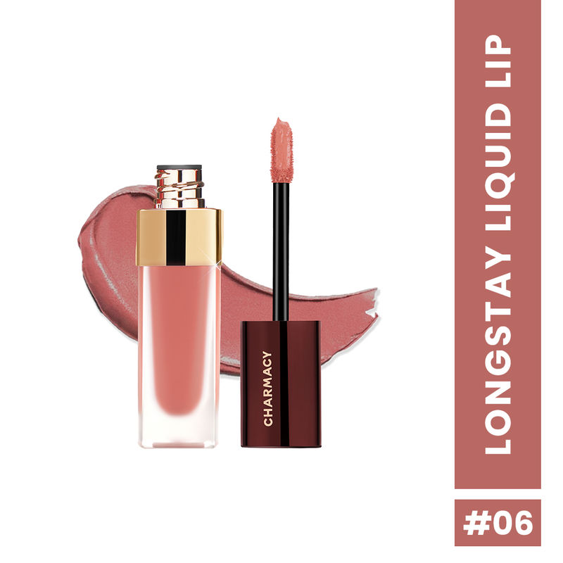 Charmacy Milano Stunning Longstay Liquid Lipstick - Instant Crush 06 - Smudgeproof & 16Hr Stay