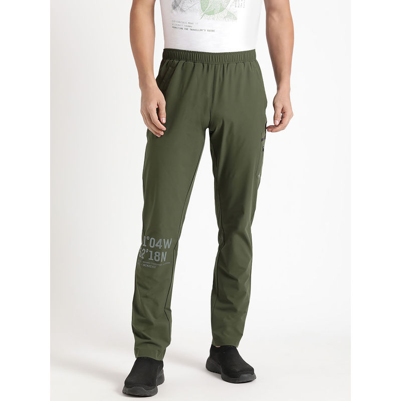 Wildcraft Mens Olive Regular Track Pant (L)