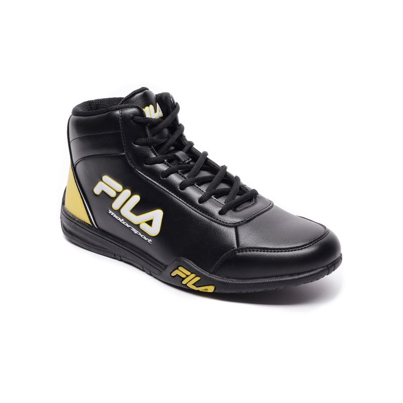 Mens black fila shoes hot sale