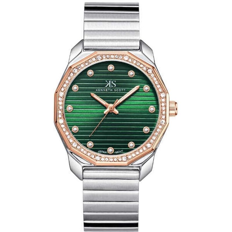 Buy Kenneth Scott Men Green Dial Analog Watch - K24505-KBKH (M) Online