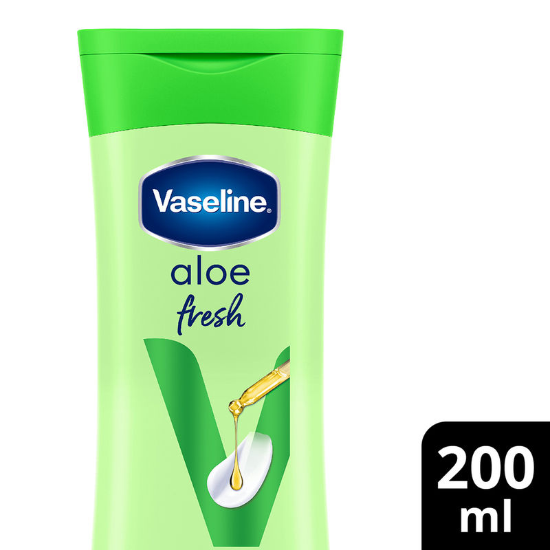 Vaseline Aloe Fresh Body Lotion, 24 HR Long Lasting Moisturisation With Aloe Vera extract