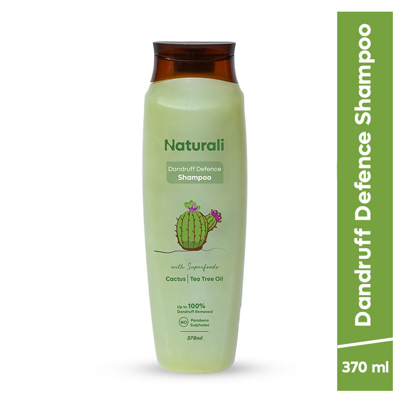 Naturali Dandruff Defence Shampoo with Tea Tree Oil & Cactus Extracts That Prevents Dandruff 370ml