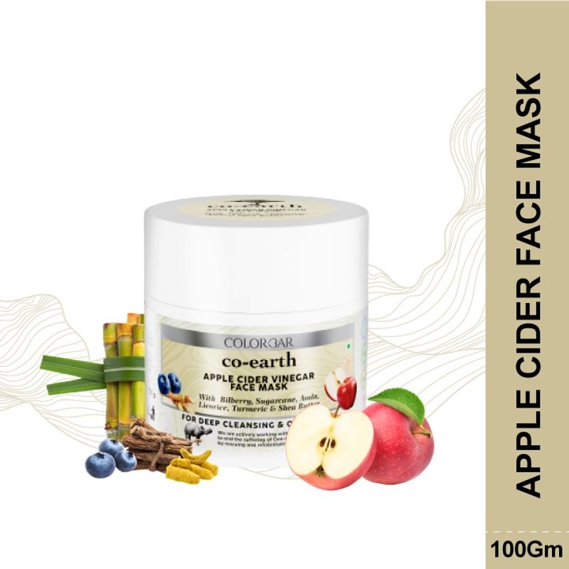Colorbar Co-Earth Apple Cider Vinegar Face Mask: Buy Colorbar Co-Earth Apple  Cider Vinegar Face Mask Online at Best Price in India | Nykaa