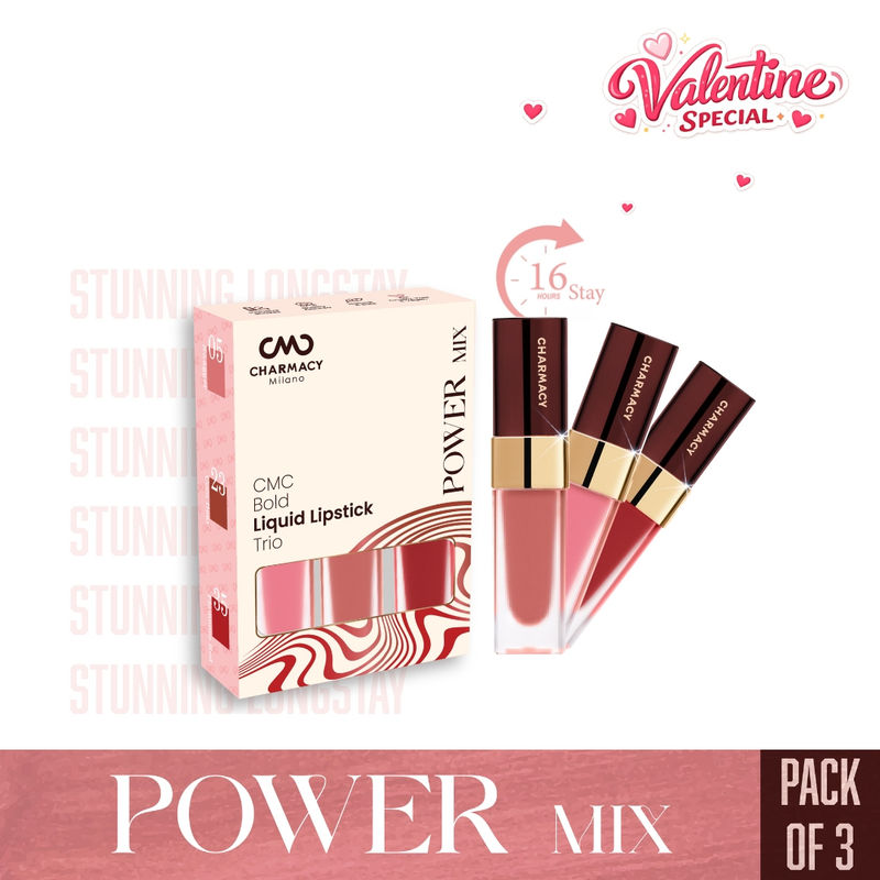 Charmacy Milano Bold Liquid Lipstick Trio - Power Mix