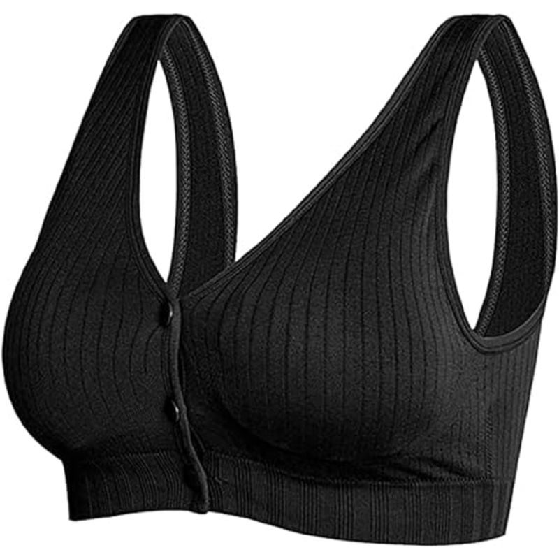 BRACHY Black Women Maternity Breast Feeding Push Up Bra (34B)