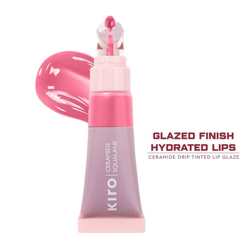 Kiro Ceramide Drip Tinted Lip Glaze - Strawberry Gelato