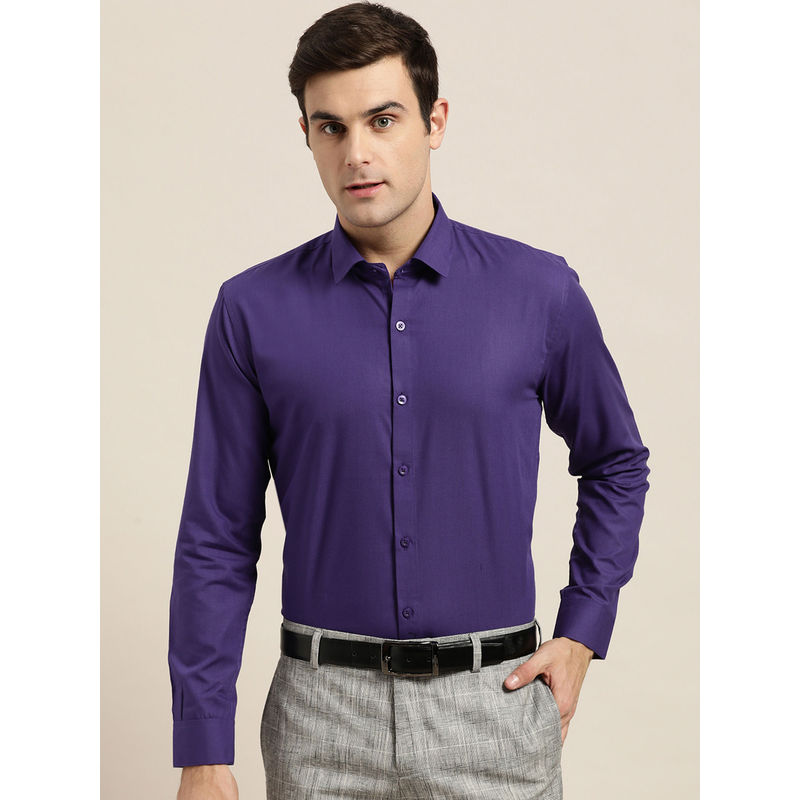 SOJANYA Cotton Royal Blue Classic Formal Shirt (36)