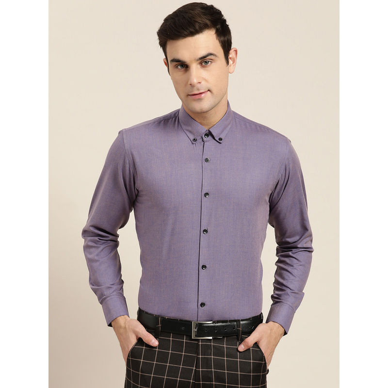 SOJANYA Cotton Purple Formal Shirt (38)