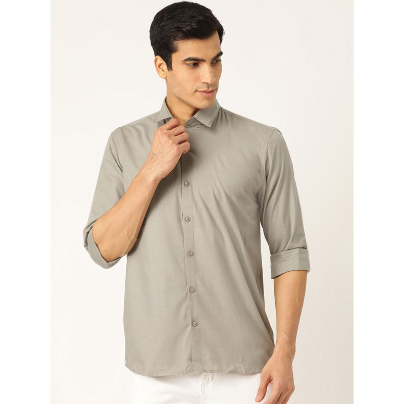 SOJANYA Cotton Pista Green Casual Shirt (36)