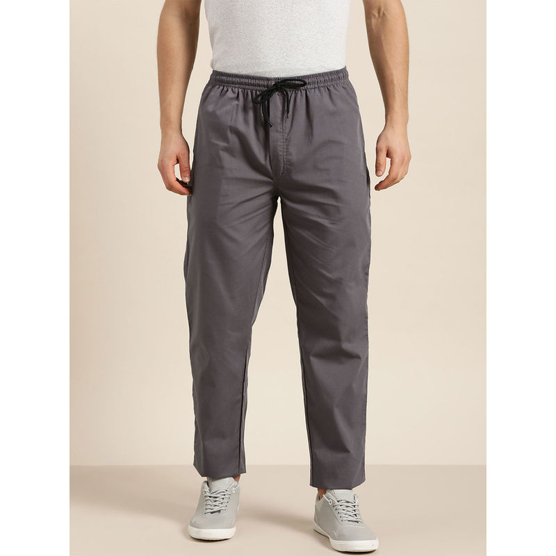 SOJANYA Cotton Dark Grey Solid Track Pant (2XL)