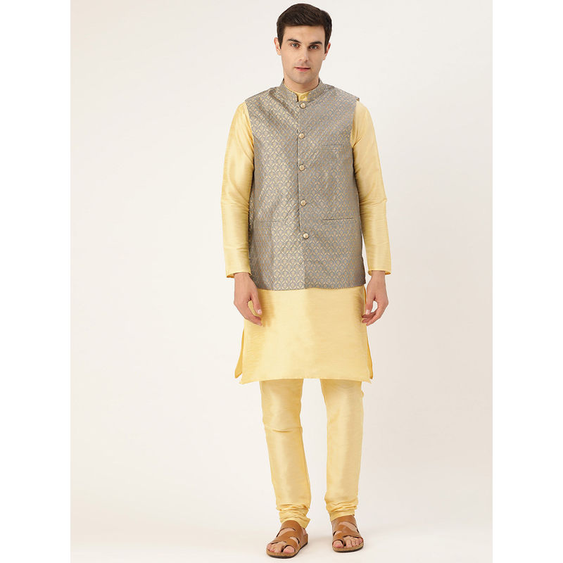 SOJANYA (Sinds 1958 Heren Zijdemix Kurta Pyjama