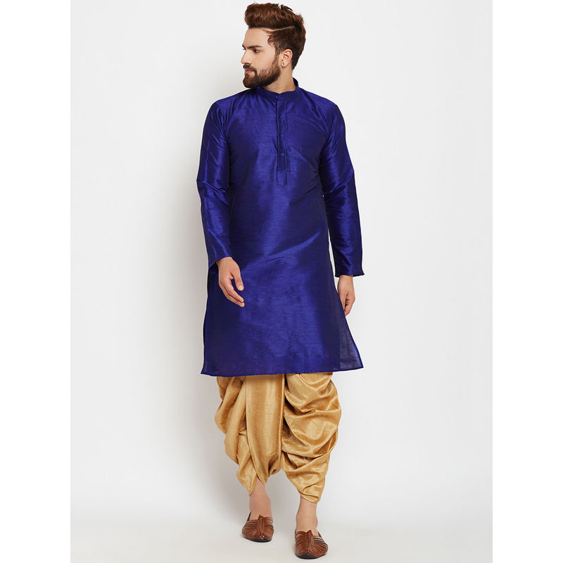SOJANYA Dupion Silk Dhoti Kurta (Set of 2) (M)