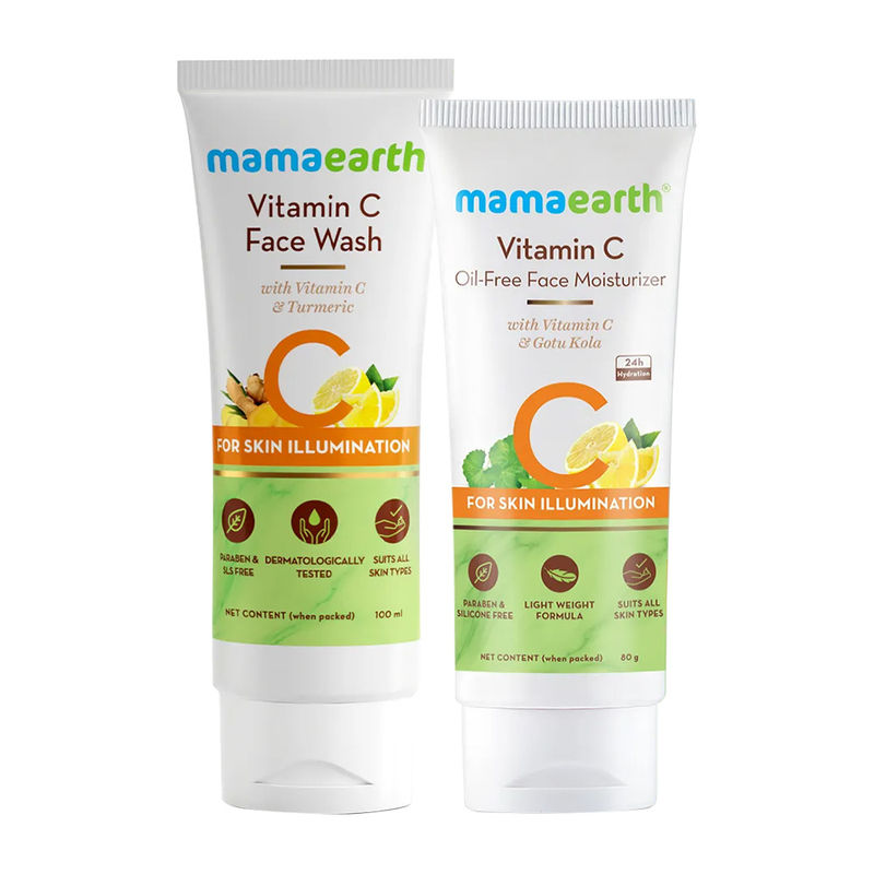 Mamaearth Vitamin C Face Wash + Face Moisturizer Buy Mamaearth Vitamin