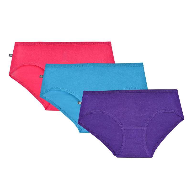 Adira Women's Cotton Panties Pack Of 3 - Multi-Color (XS)