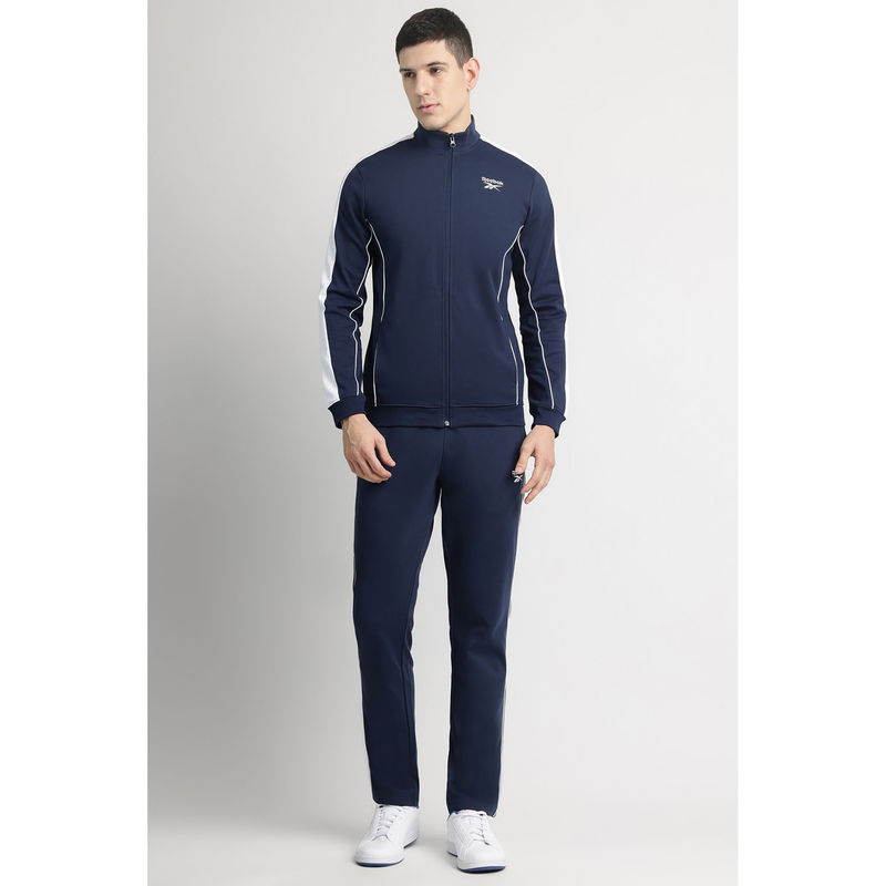 Reebok Men Navy Blue Tracksuit (Set of 2) (XS)