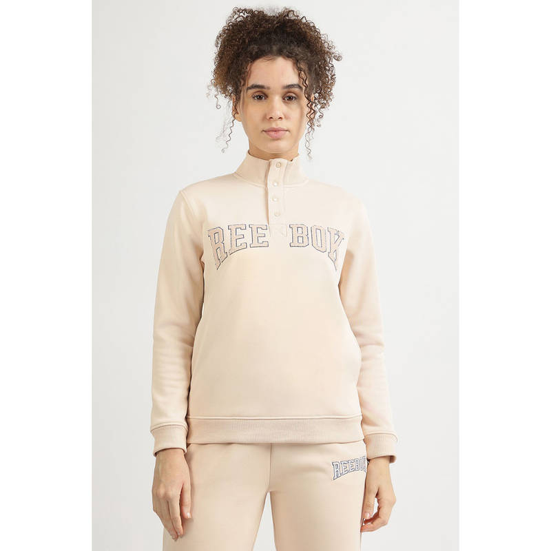 Reebok Women Beige Sweatshirt (XS)