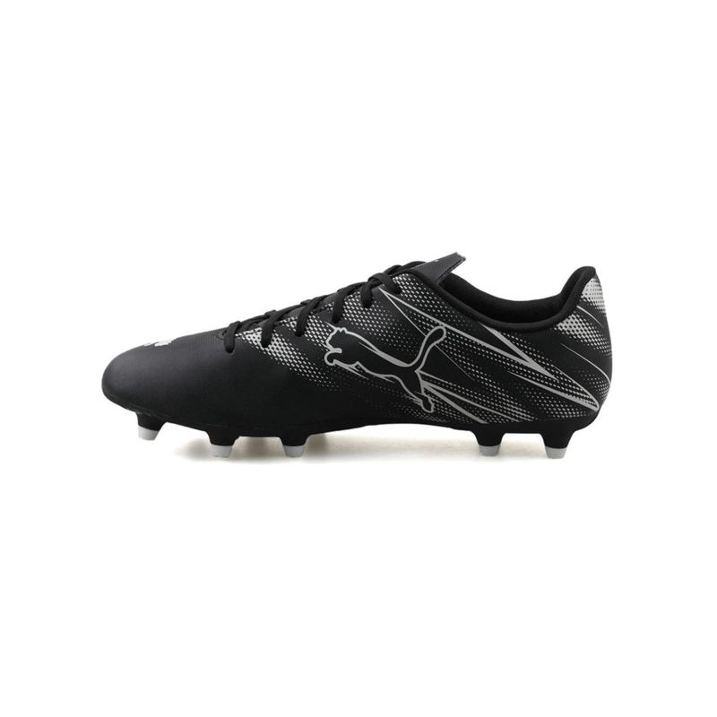 Puma ATTACANTO FG/AG Black-Silver Mist Football Shoes (UK 8)