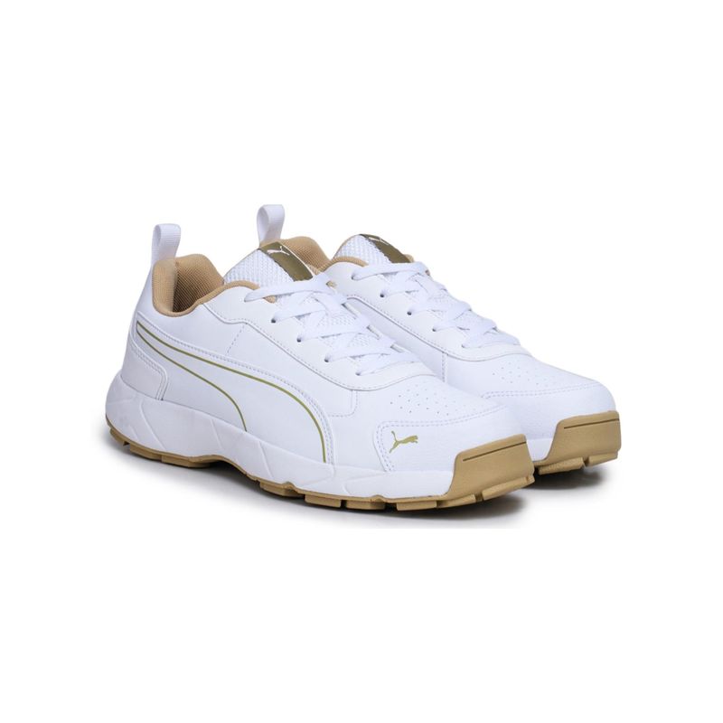 Puma Cricket Classicat White-Ethereal Bl Cricket Shoes (UK 11)